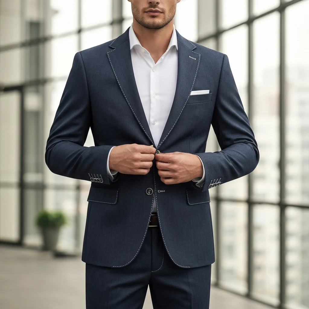 Men Tailored Blazer – Modern Workwear Model Shoot