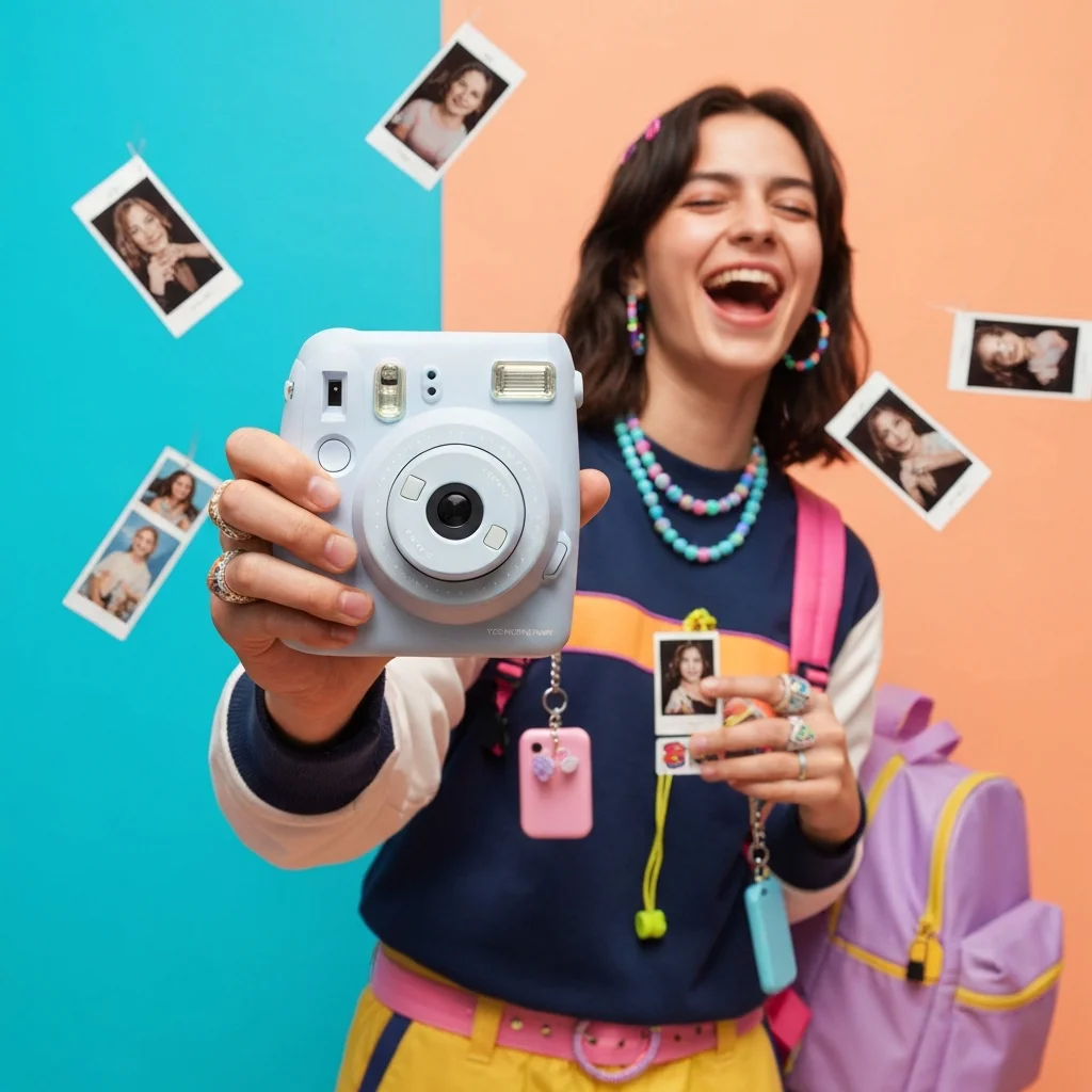 Instant Camera – Gen-Z Creator Memory Model Shoot