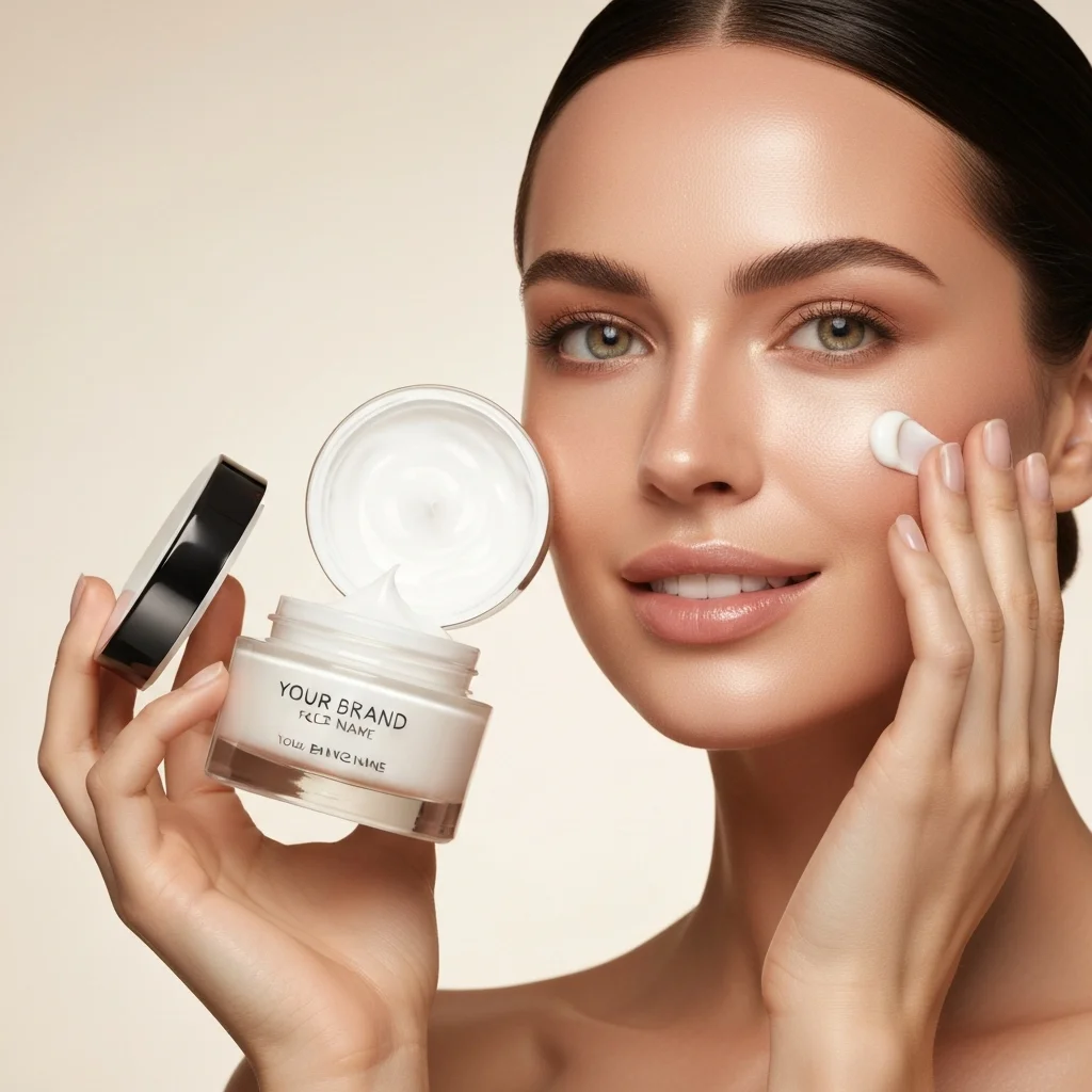 Face Cream – Clean Beauty Model Product Shoot
