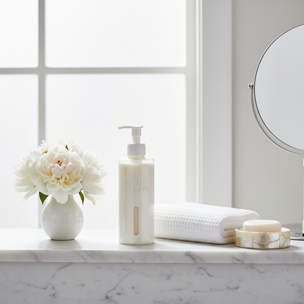 Body Lotion – Morning Wellness Bathroom Luxury Scene