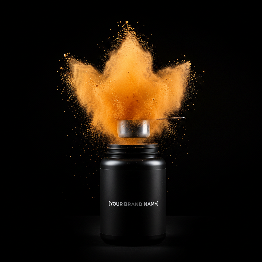 Protein Supplement – Powder Cloud Explosion Scene