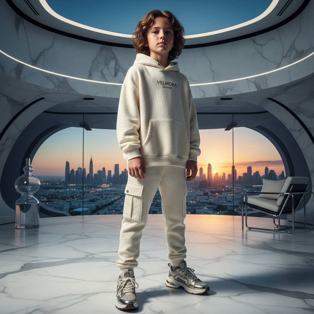 Luxury Kids Streetwear Campaign: Dubai Penthouse Editorial