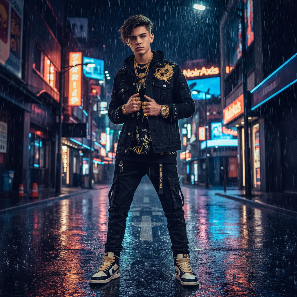 NoirAxis Denim – Neon Empire