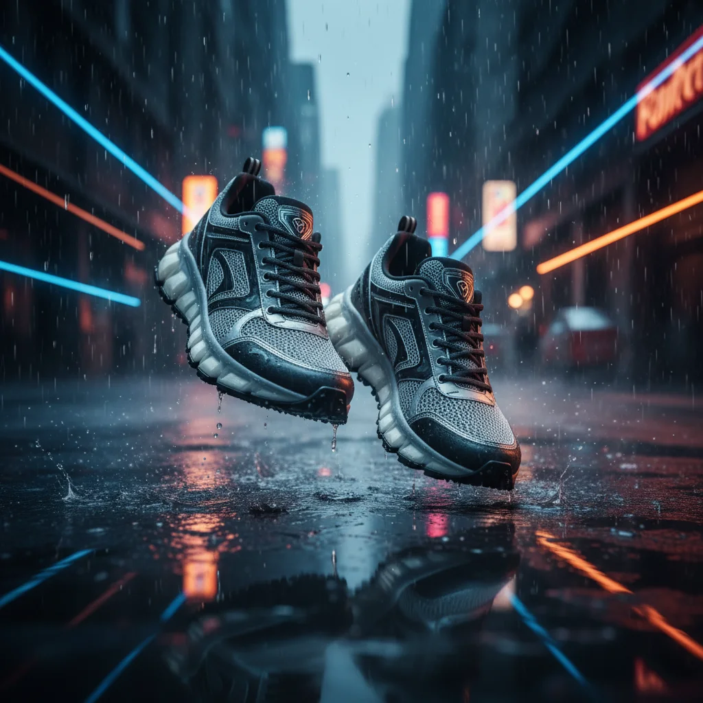AI Generated preview for Neon Urban Velocity: Futuristic Sneaker Campaign - Lifestyle Product Scenes