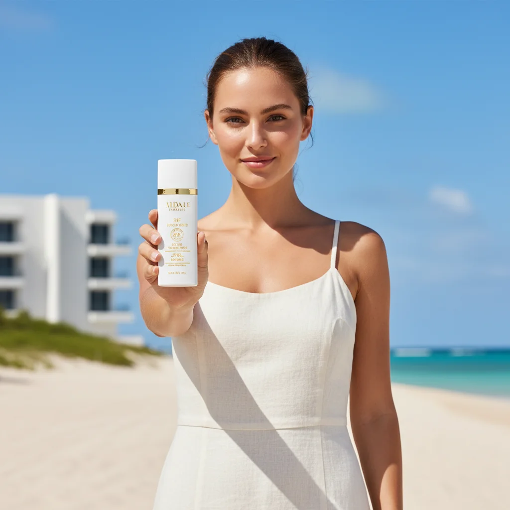 Radiant Beach Sunscreen Campaign: Premium E-commerce Product Photography