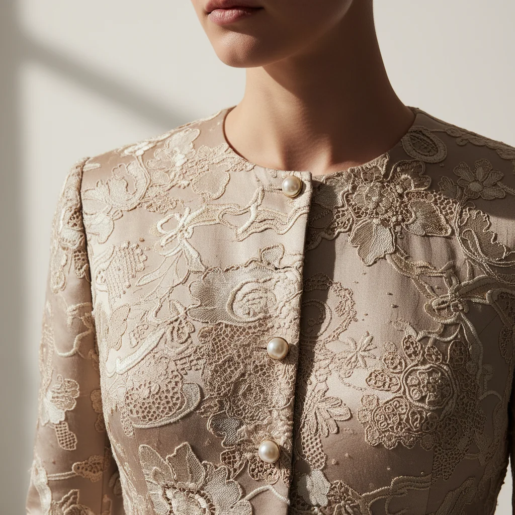 Luxury Apparel Detail: Hyper-Realistic Studio Shot