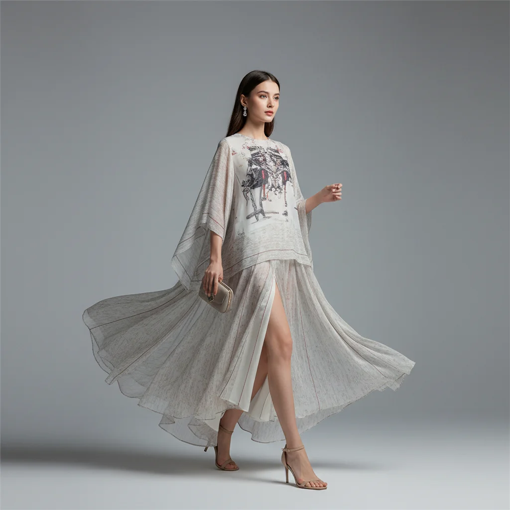 AI Generated preview for Women’s Apparel: Hyper-Realistic Studio Fashion Editorial - Model Product Shoots