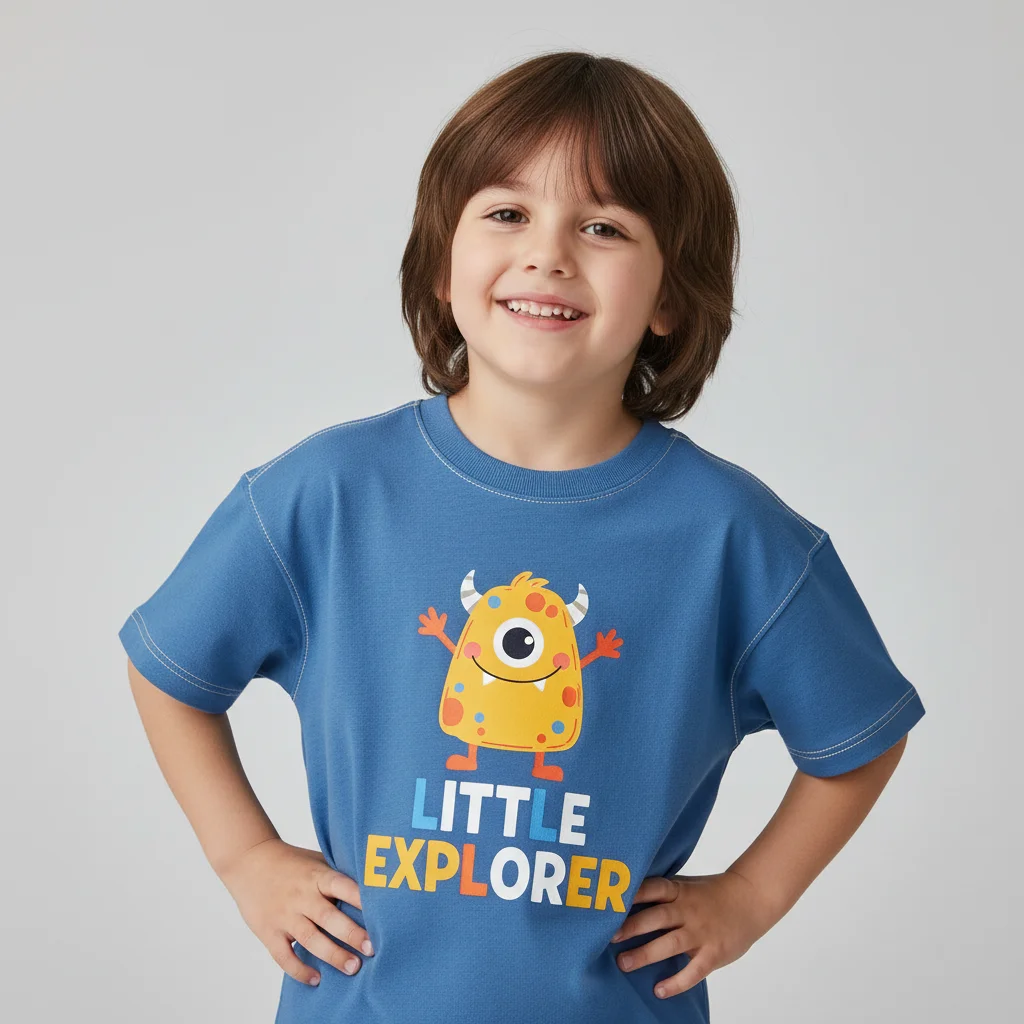 AI Generated preview for Premium Kidswear E-commerce Photography: Waist-Up Campaign - Model Product Shoots