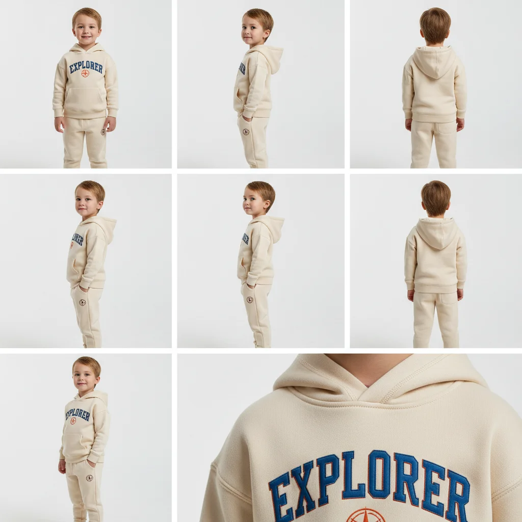 AI Generated preview for Premium Kidswear 360 Multi-Angle E-commerce Studio Shoot - Model Product Shoots