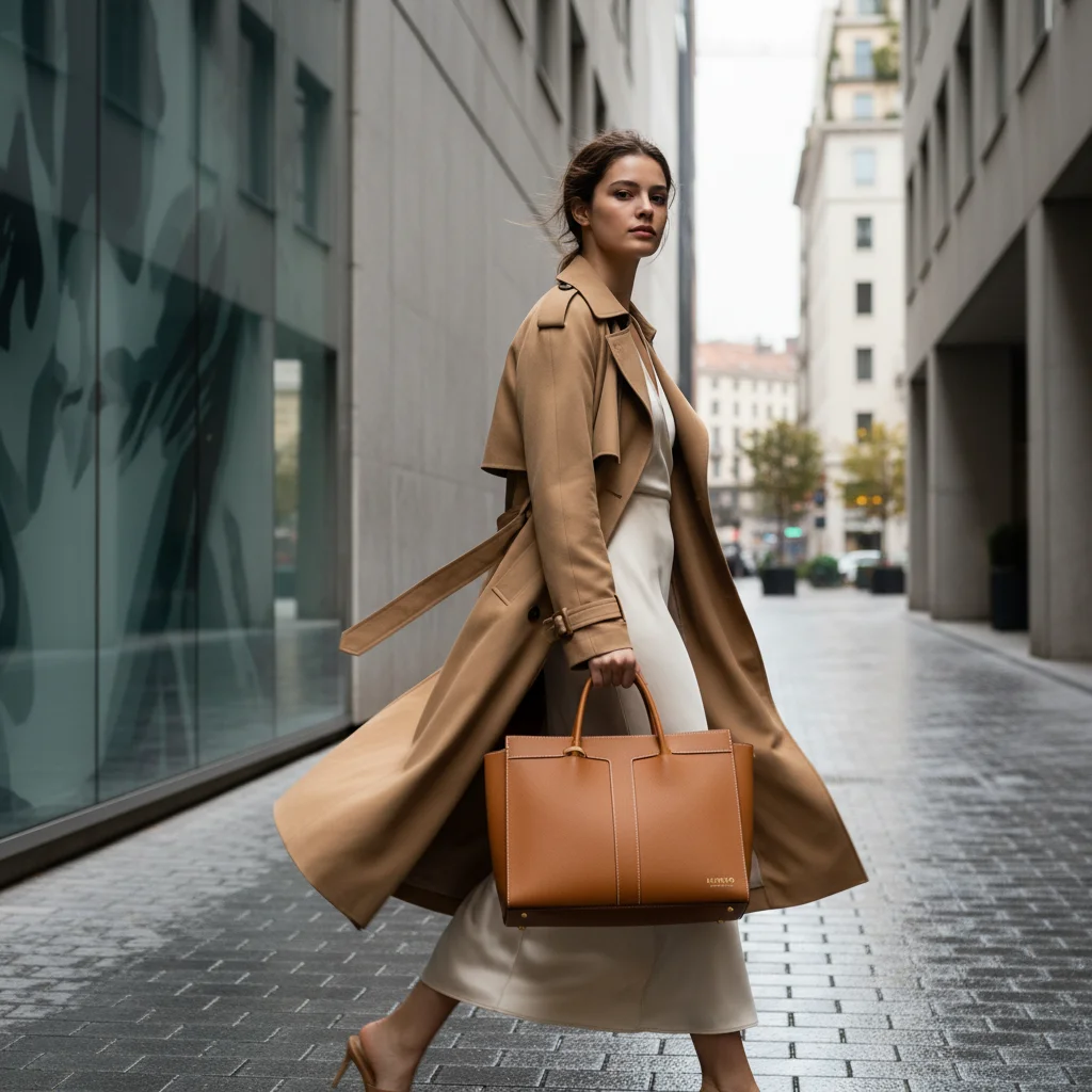 City Elegance: Premium Leather Tote Campaign