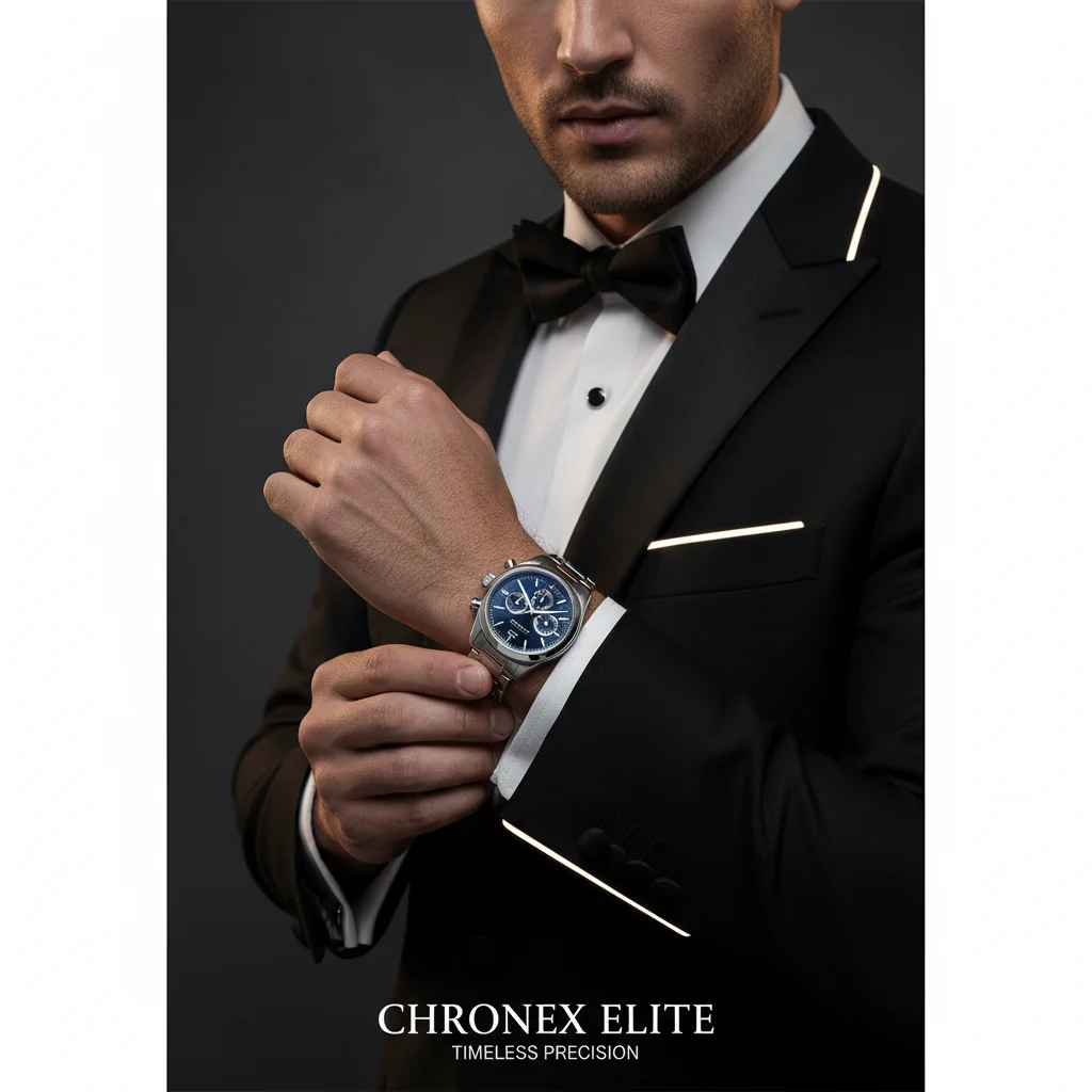 AI Generated preview for Chronex Elite – Midnight Prestige - Model Product Shoots