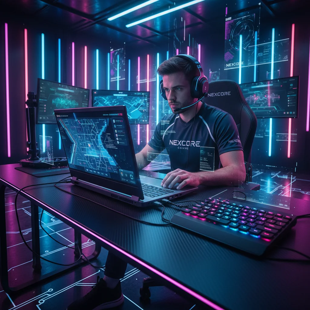 AI Generated preview for NexCore Gaming – Hyper Drive - Model Product Shoots
