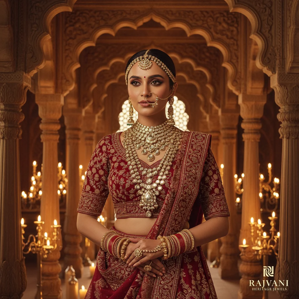 Exquisite Royal Indian Bridal Jewels: Gold Kundan Collection Hero Visual