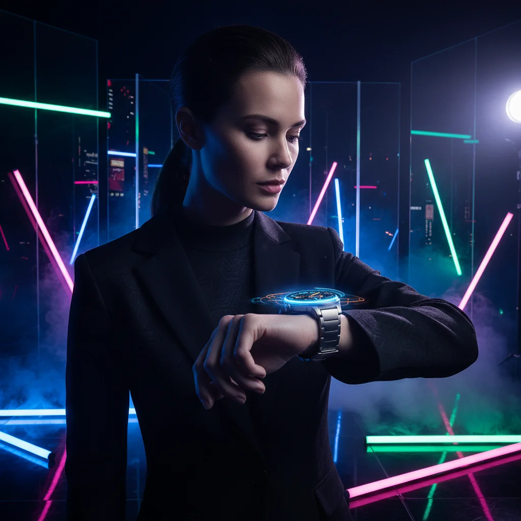 Vortiq Wearables: Futuristic Smartwatch Luxury Tech Campaign