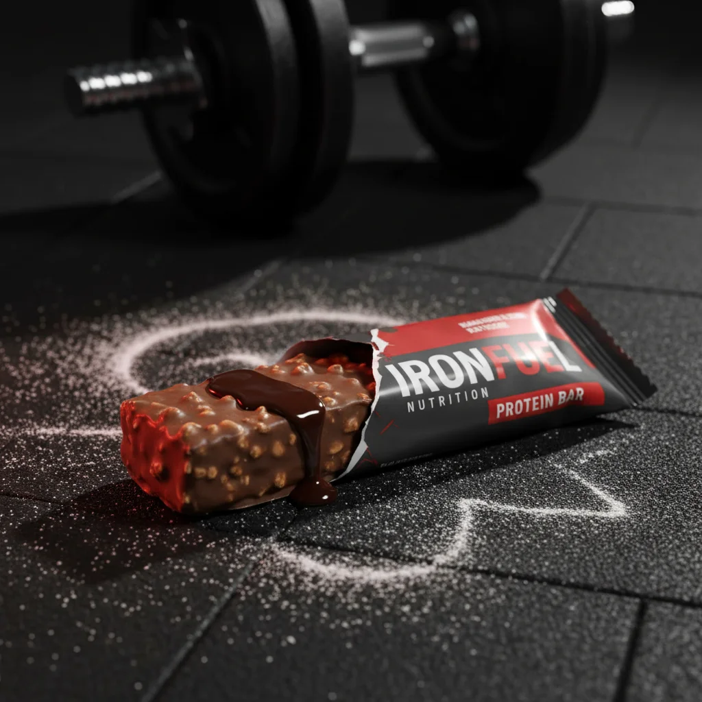 AI Generated preview for Dynamic Power Bite Protein Bar Hero Visual for Premium Sports Nutrition Branding - Product Hero Visuals