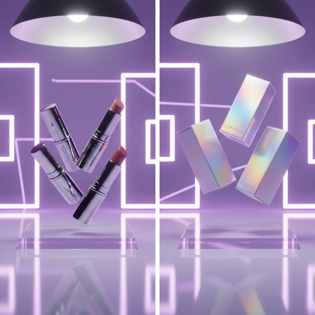 AI Generated preview for LUNARA – Future Beauty Packaging - Packaging Brand Systems