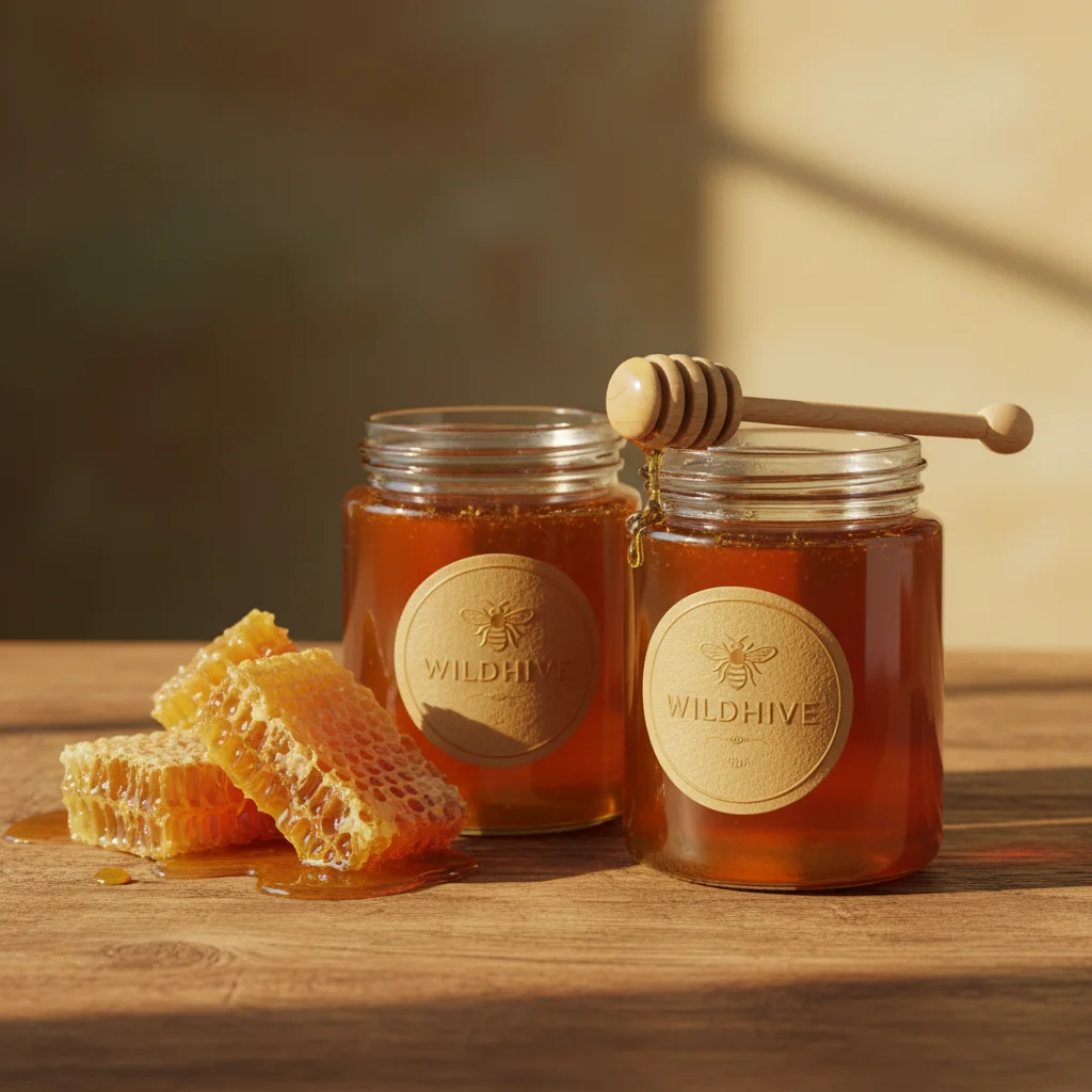 AI Generated preview for WILDHIVE – Golden Harvest Packaging - Packaging Brand Systems