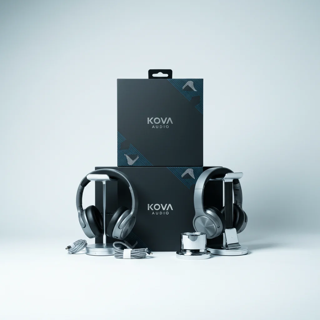 AI Generated preview for KOVA AUDIO – Precision Packaging - Packaging Brand Systems