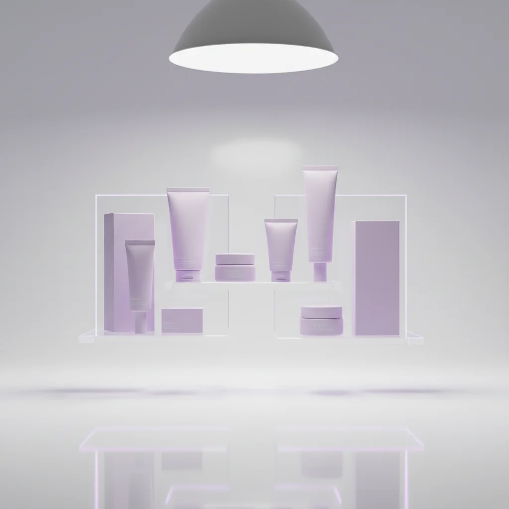 AI Generated preview for VIOLET LABS – Soft Glow Packaging - Packaging Brand Systems