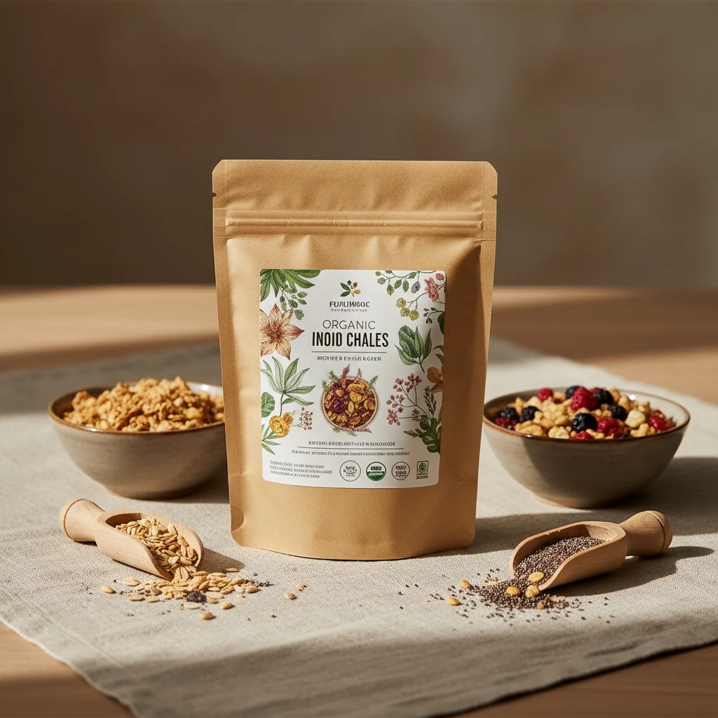 AI Generated preview for Premium Organic Grain Packaging Visuals for Conscious Wellness Brands - Packaging Brand Systems