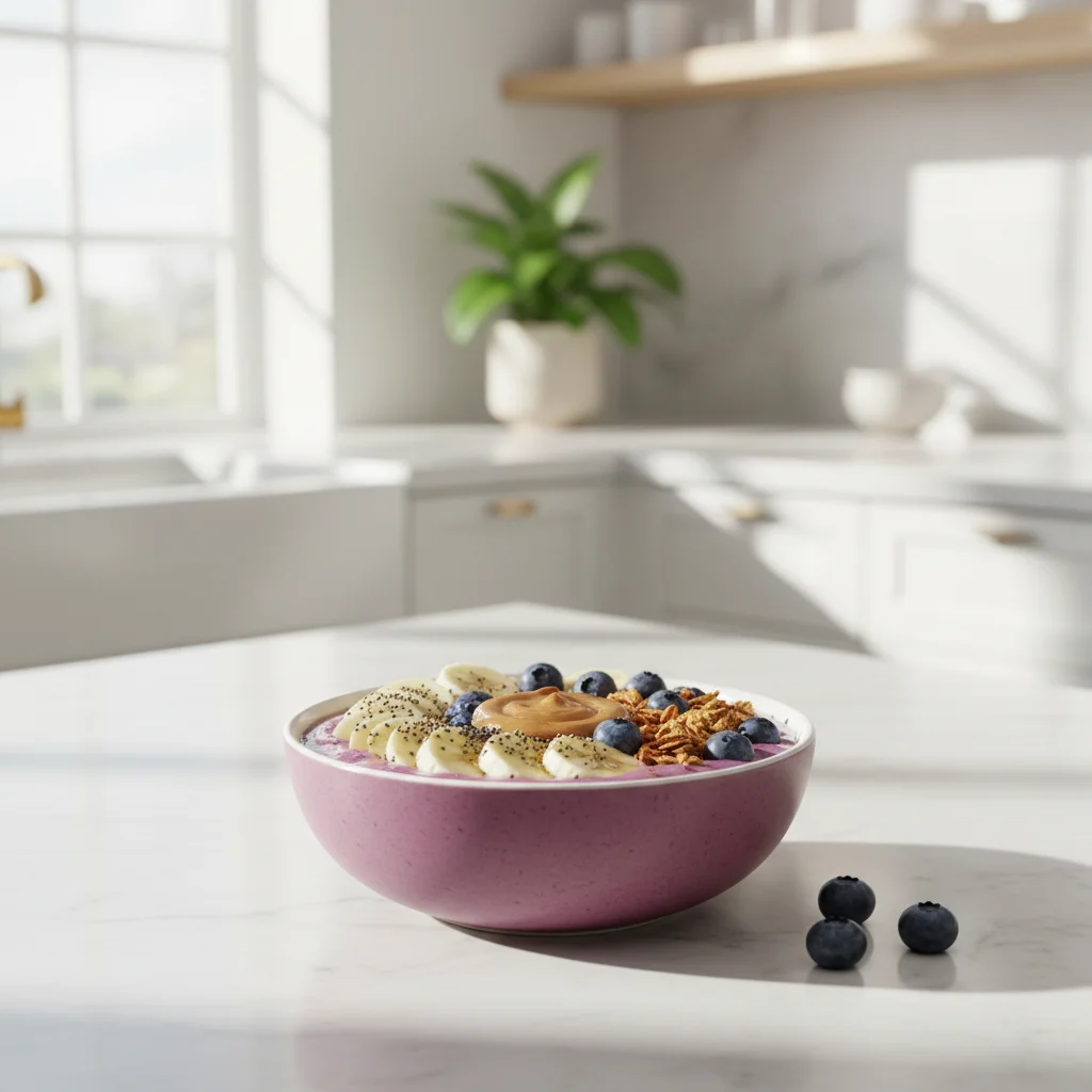 Premium Morning Wellness Ritual: Scandinavian Smoothie Bowl Product Photography for B2C Brands