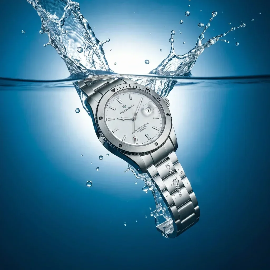 Dynamic Luxury Watch Water Emergence