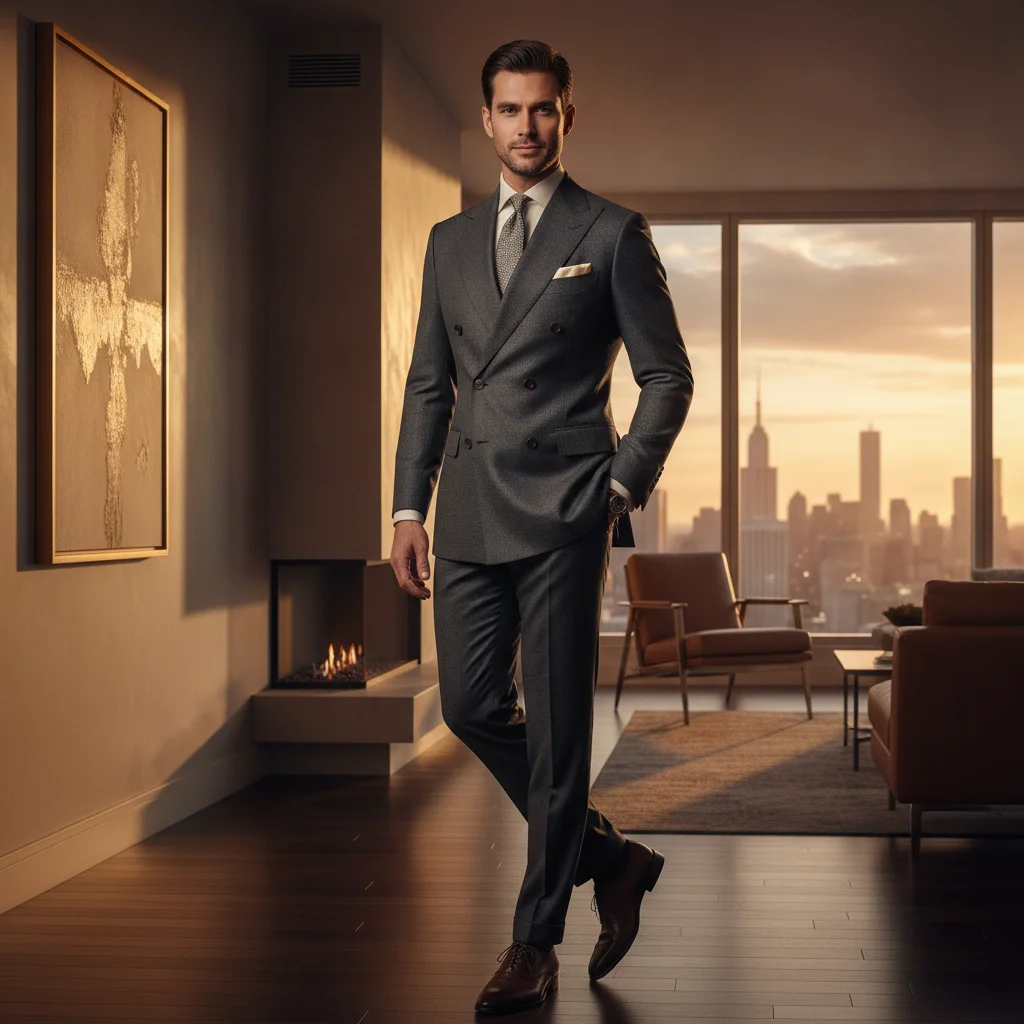 Luxury Menswear Campaign: Modern Aristocrat in Imperial Thread Suit