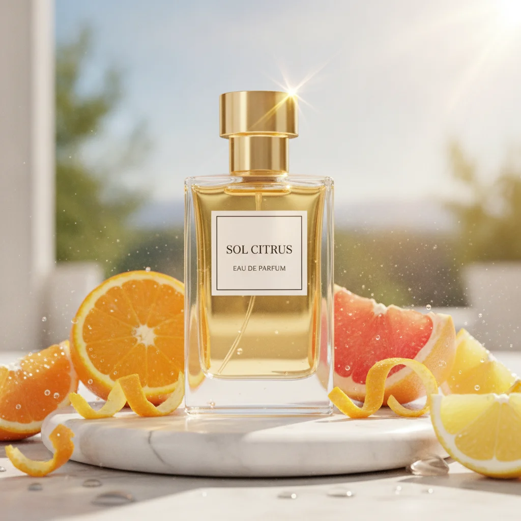 Radiant Citrus Perfume: Mediterranean Summer Campaign