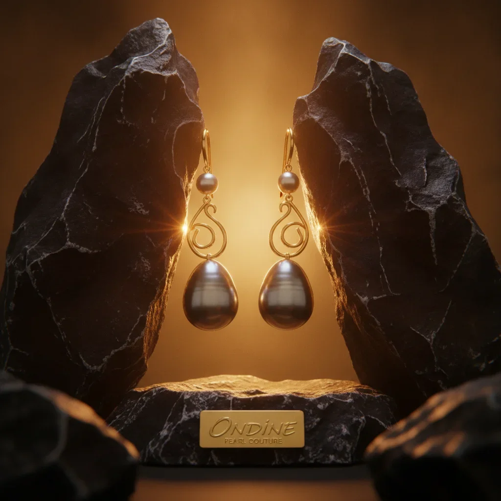 Dreamy Luxury Pearl Earrings: Hyper-Realistic Jewelry Campaign