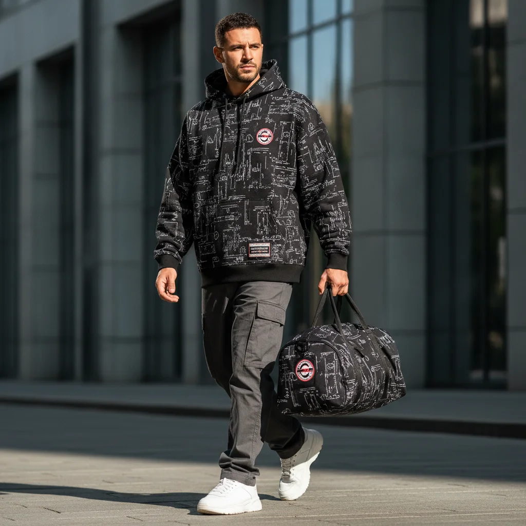 Premium Urban Streetwear Campaign: Male Model Product Showcase