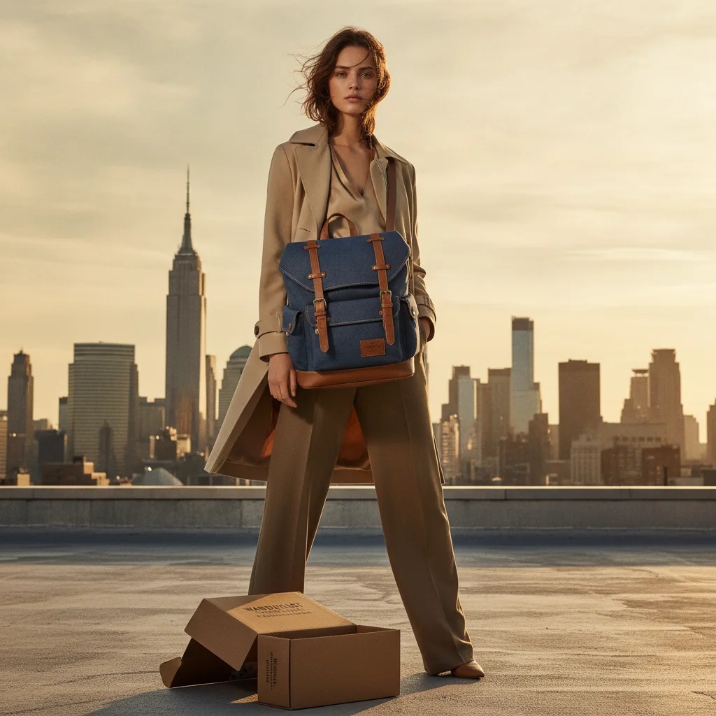High-End Urban Product Campaign: NYC Rooftop Model Shoot