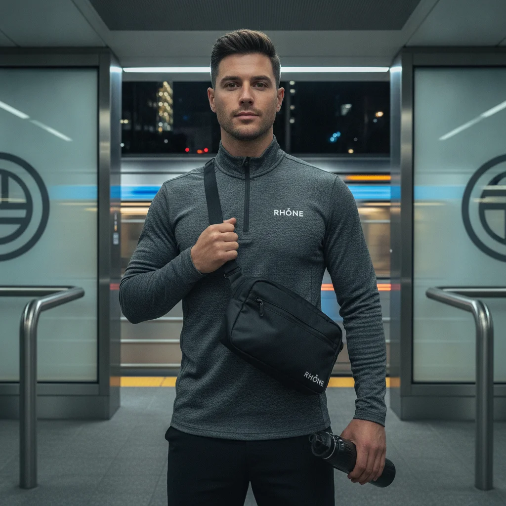 Premium Urban Metro Lifestyle: Male Model Product Showcase
