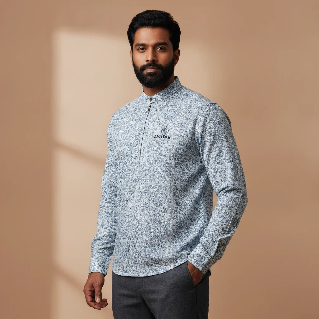 High-Fidelity Men's Fashion: 3/4 E-commerce Product Visual