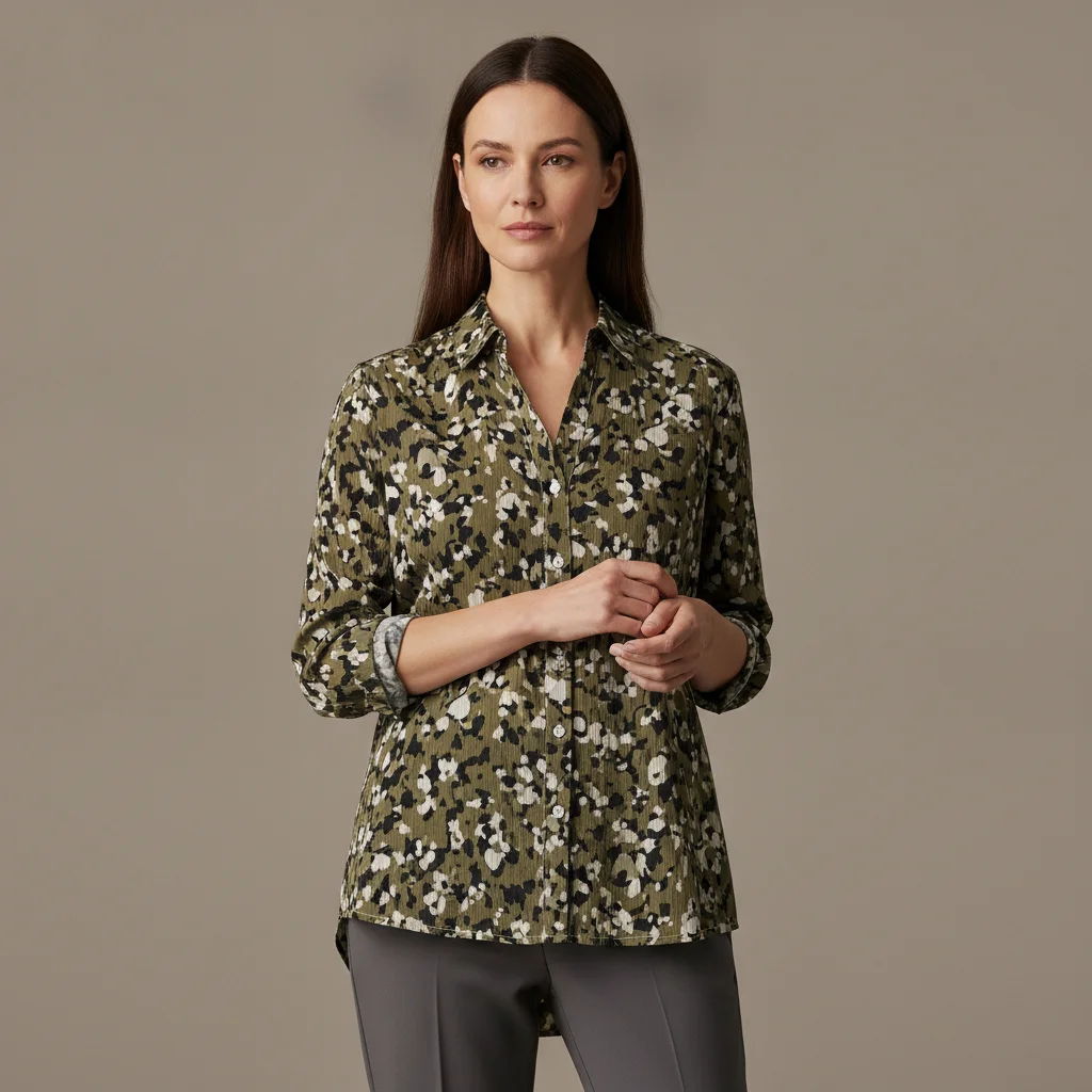 Luxury Fashion Editorial: Women's Top Model Shoot with Sleeve Detail