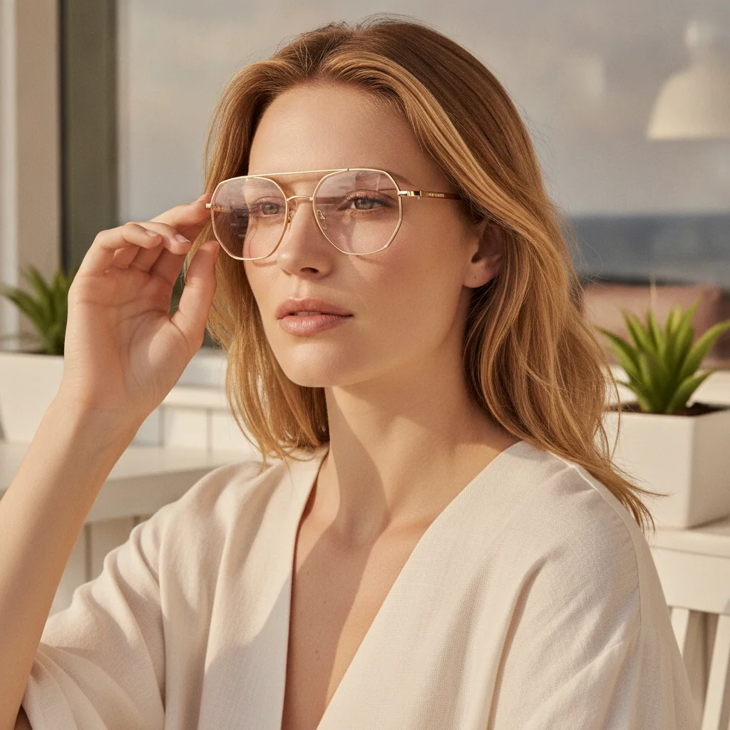 Luxury Eyewear: Coastal Cafe Lifestyle Campaign