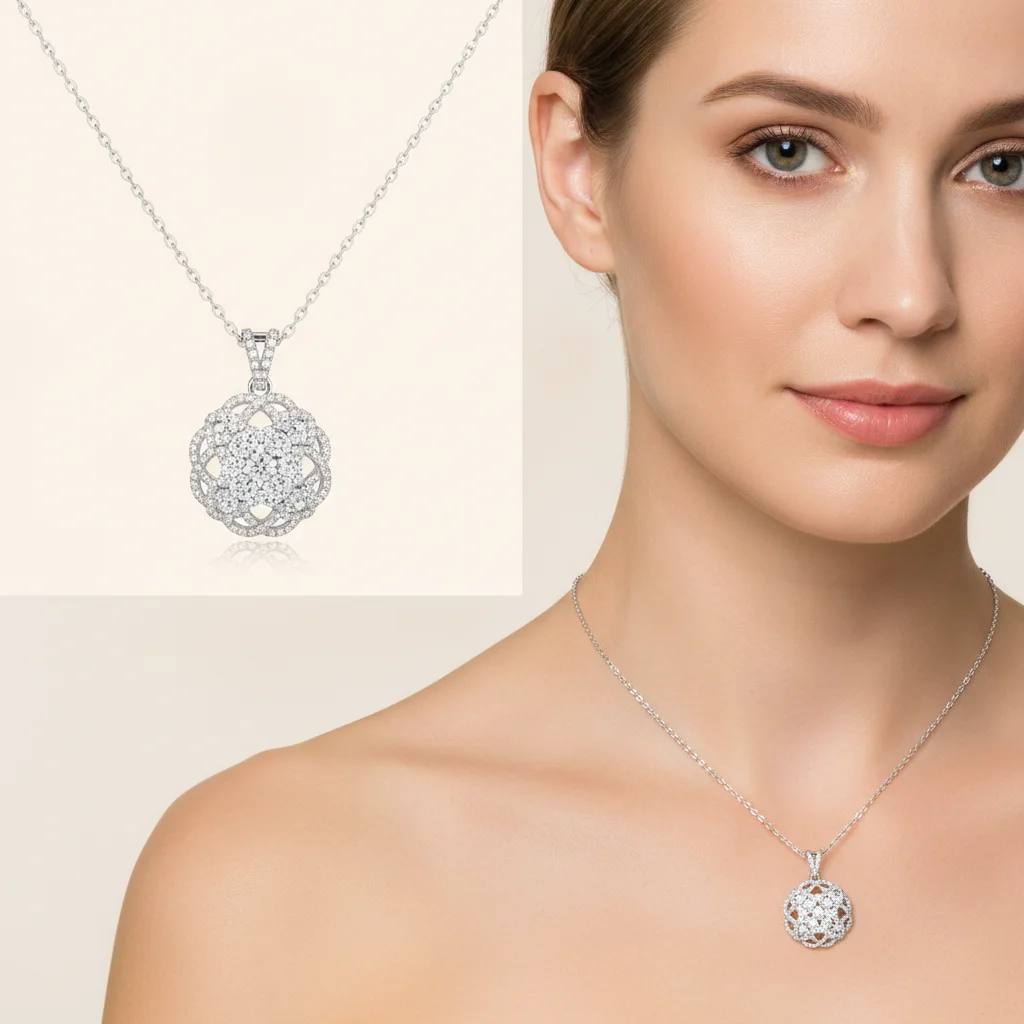 AI Generated preview for Luxury Jewelry PDP: Isolated & On-Model E-commerce Visuals - Marketplace-Ready PDP Product Photography