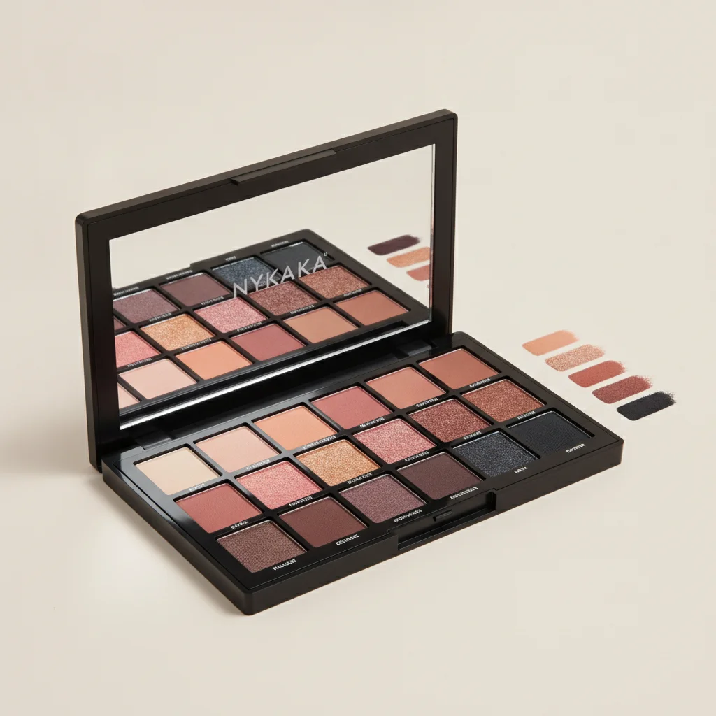 High-Fidelity Cosmetic Palette E-commerce Visuals