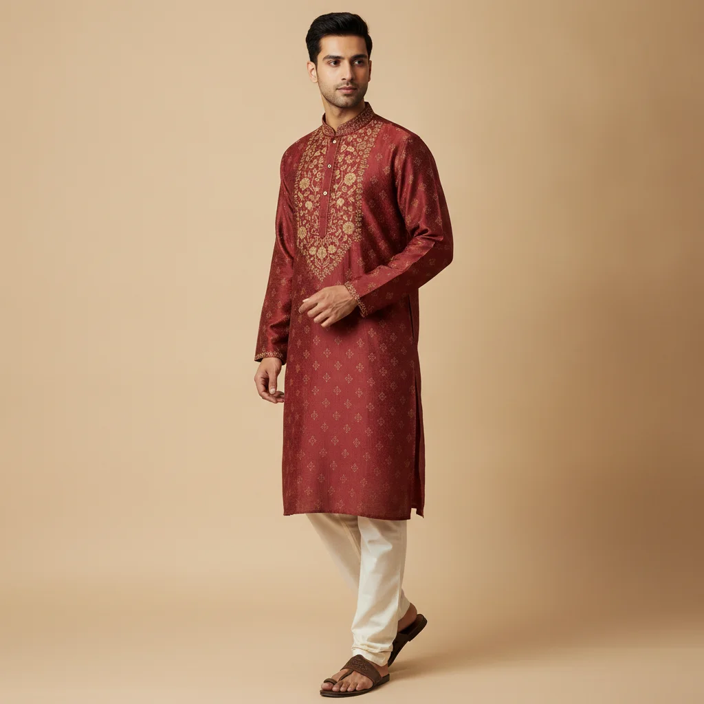 AI Generated preview for Premium Men's Kurta E-commerce Product Showcase - Marketplace-Ready PDP Product Photography