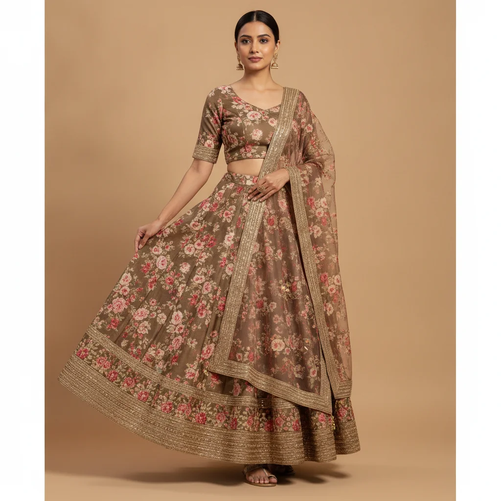 AI Generated preview for Premium Ultra-Realistic Indian Lehenga E-commerce Shoot - Marketplace-Ready PDP Product Photography