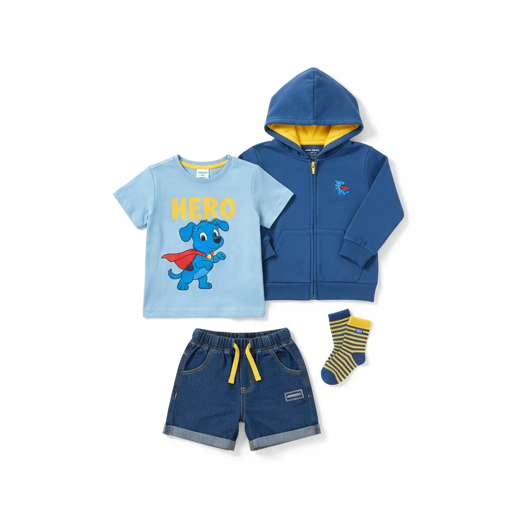 AI Generated preview for Masterful Kids' Apparel Flat-Lay: E-commerce Product Photography - Marketplace-Ready PDP Product Photography
