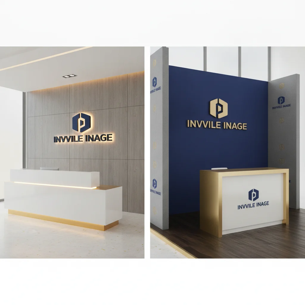 AI Generated preview for Elevated Brand Environment: Ultra-Realistic Corporate Reception & Event Booth Mockup - Mockups and Branding