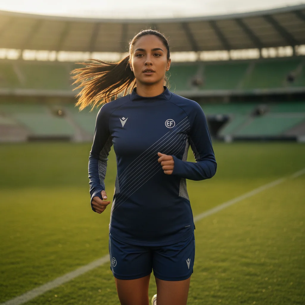 Elite Women's Soccer Training Top: Dynamic Pitch Performance (8K)