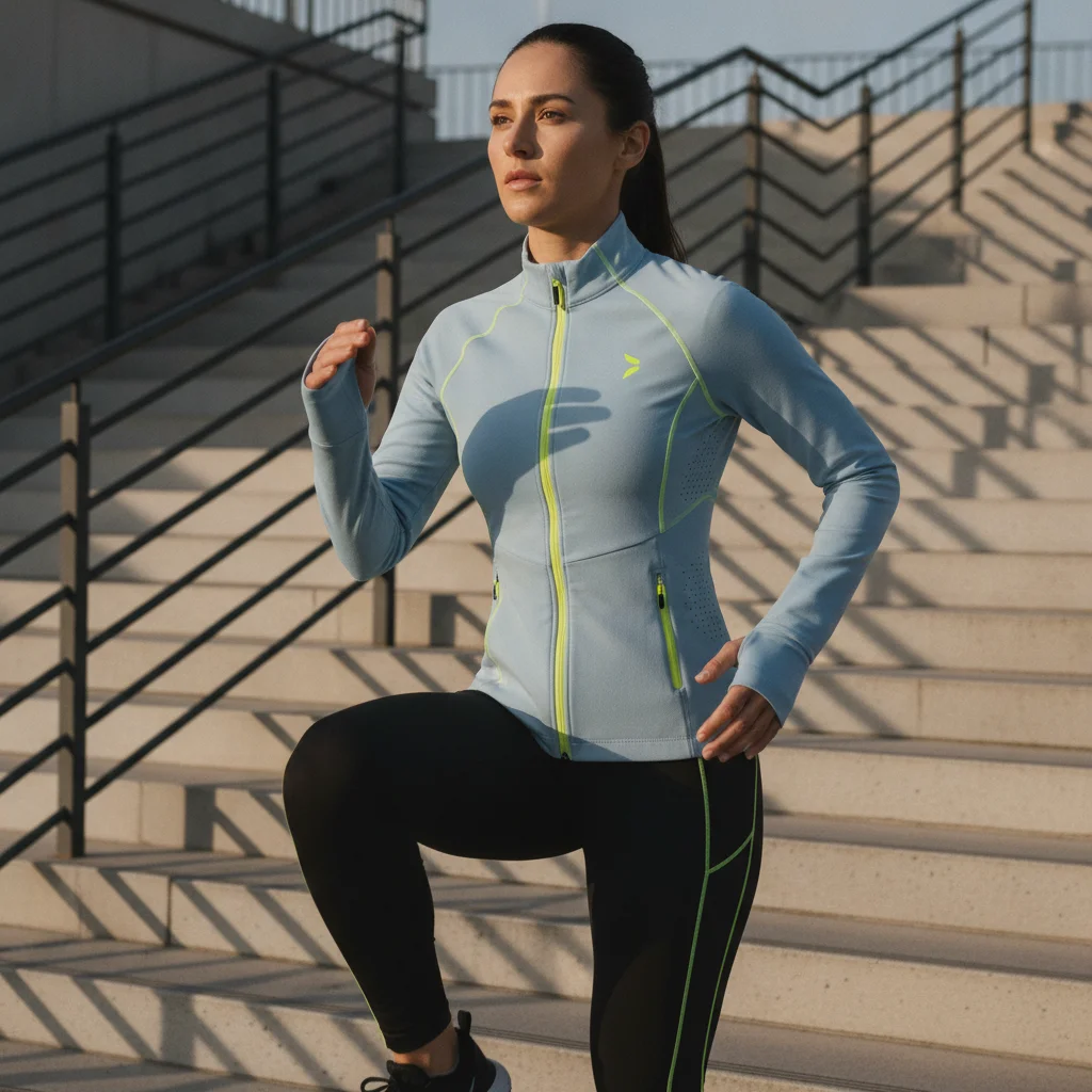 Elite Performance Running Jacket: Dynamic Urban Training Editorial
