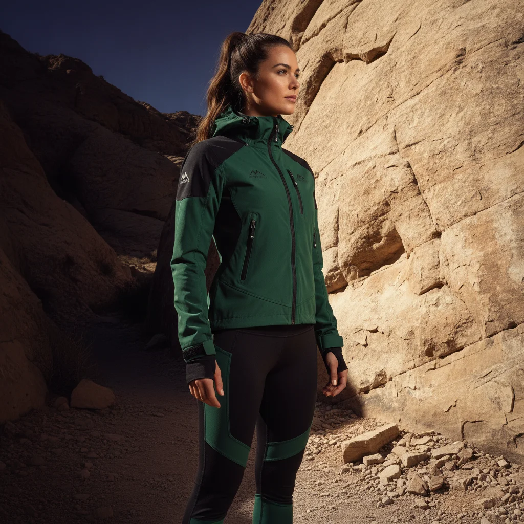 High-Contrast Outdoor Apparel Campaign: Dynamic Trailwear Editorial