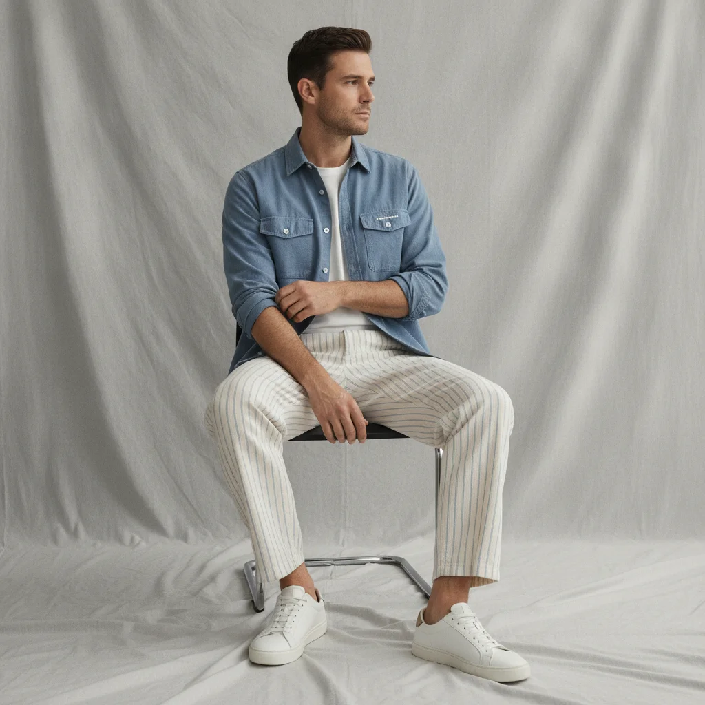 Premium Men's Overshirt Editorial Shoot