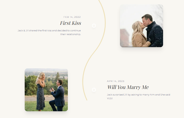 A Beautiful Timeline Story of Your Milestones