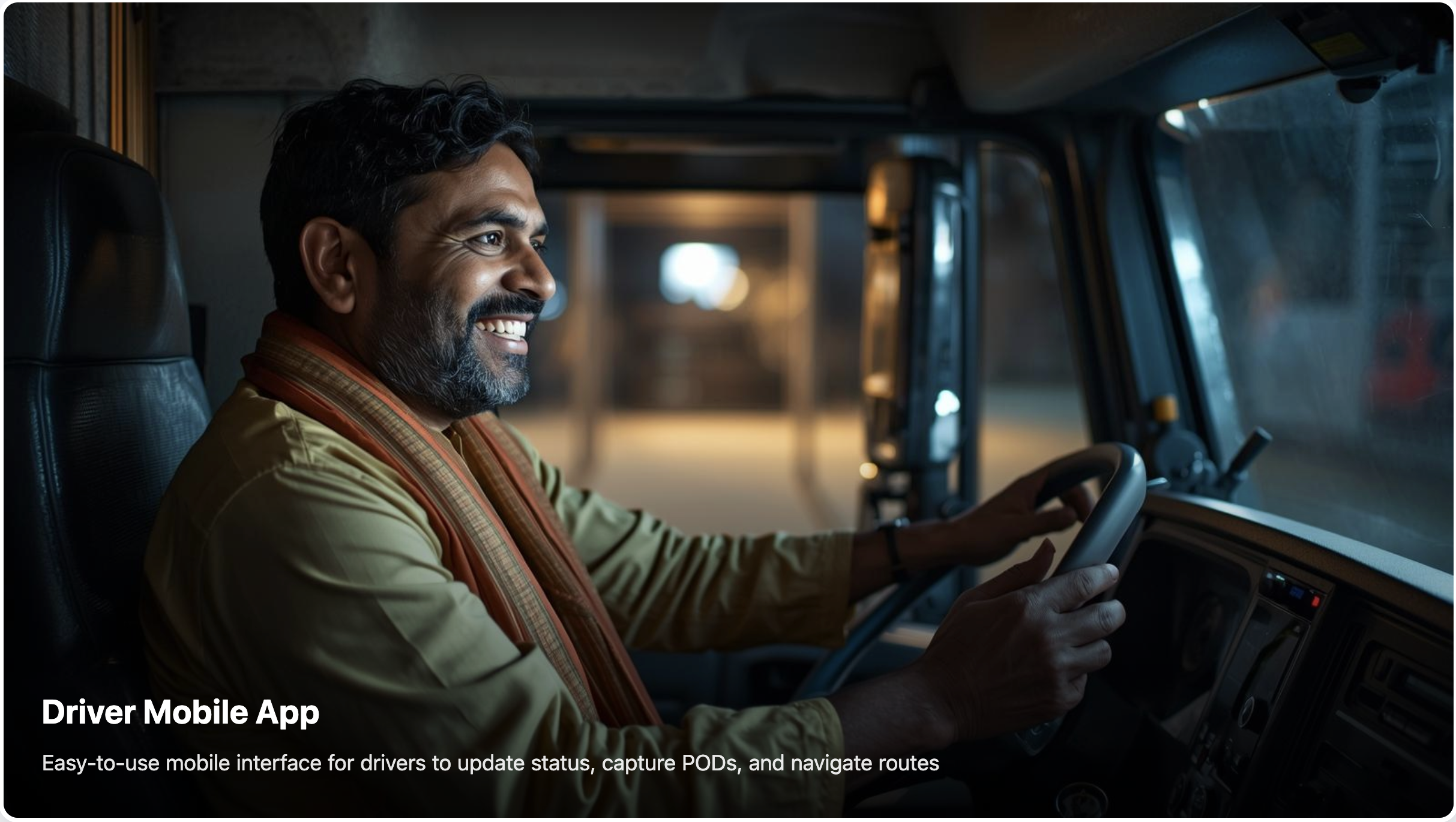 A mobile app screen showing a driver's route and trip details.