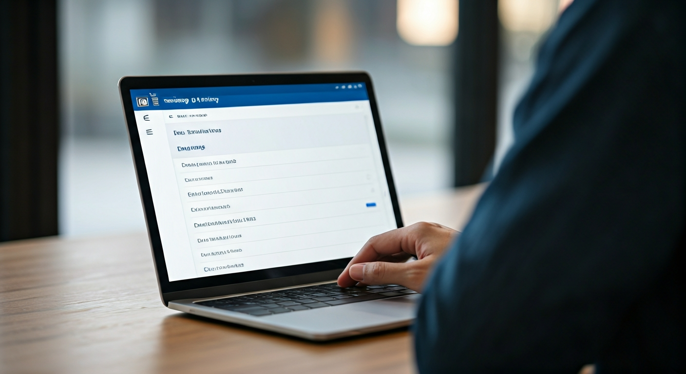 A person examining LinkedIn's 'Settings & Privacy' menu on a laptop screen, with a focus on 'Visibility' options, to troubleshoot why profile changes aren't appearing.