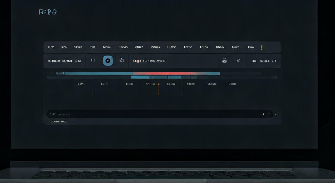 A MacBook screen displaying a screen recording interface, with an audio waveform icon clearly visible, and the words 'Mac Audio' subtly integrated into the design, symbolizing internal audio capture.
