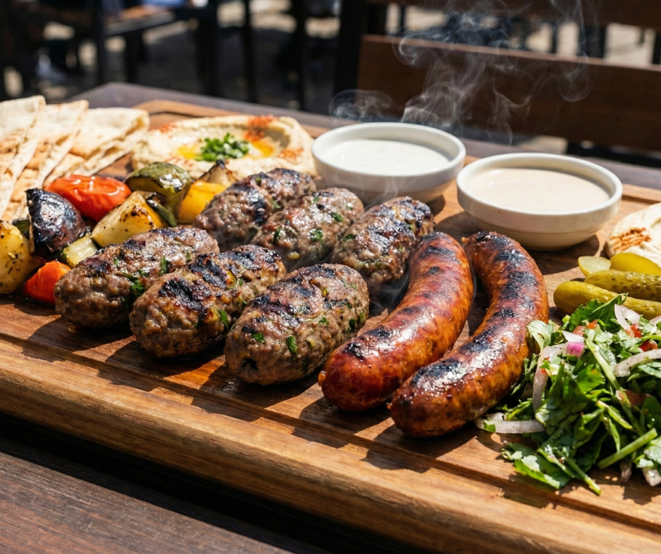 מיקס קבב + 2 נקניקיות צ'וריסוס/מרגז